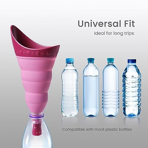 TRIPTIPS Pee Conch Foldable Female Urinal Device Portable Urinal for Women Pee Funnel for Women Travel, She Pee Cup for Women Stand to Pee Womens Urinal Funnel with Tube Case