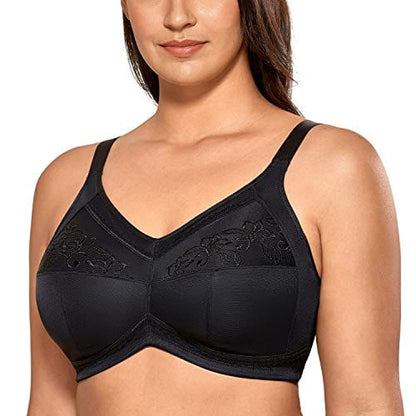 Women's Mastectomy Pockets Wireless Post-Surgery Plus Size cotton Sleep bralette Bra