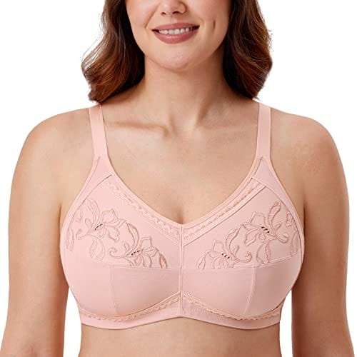 Women's Mastectomy Pockets Wireless Post-Surgery Plus Size cotton Sleep bralette Bra