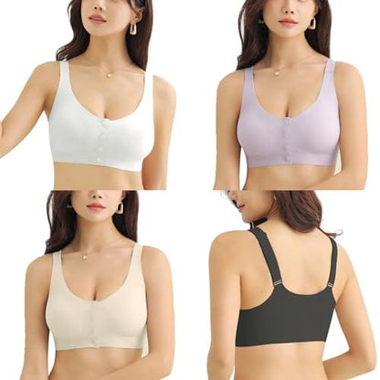 Everyday Mastectomy Bra for Women Breast Prosthesis Summer Seamless Thin