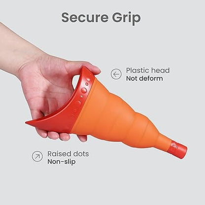 TRIPTIPS Pee Conch Foldable Female Urinal Device Portable Urinal for Women Pee Funnel for Women Travel, She Pee Cup for Women Stand to Pee Womens Urinal Funnel with Tube Case