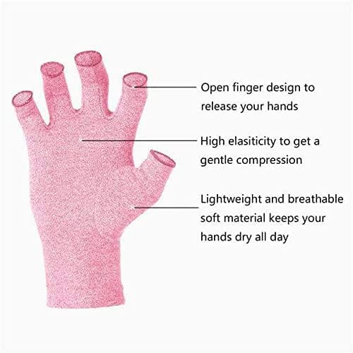 Arthritis Gloves Women Men, Carpal Tunnel, Rheumatoid, Tendonitis, Fingerless Hand Thumb Compression Gloves