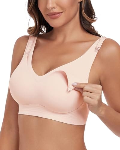 Nursing Bras for Breastfeeding Wireless Maternity Bra Soft Support Pregnancy Sleep Bra for Women