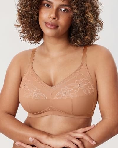 Women's Mastectomy Pockets Wireless Post-Surgery Plus Size cotton Sleep bralette Bra