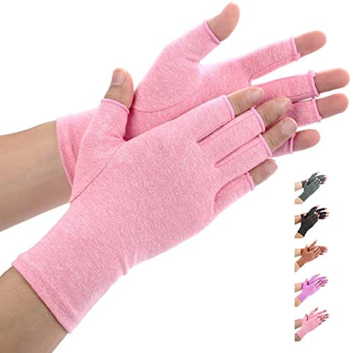 Arthritis Gloves Women Men, Carpal Tunnel, Rheumatoid, Tendonitis, Fingerless Hand Thumb Compression Gloves