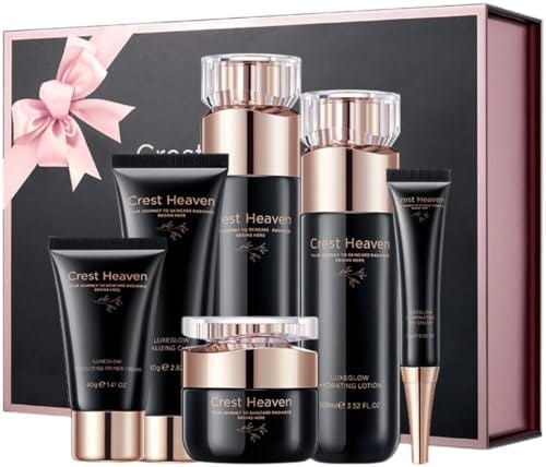 Radiant Skin Care 6-Piece Facial Kit for Women, Facial Care, Face Moisturizing and Anti-aging Skin Care by Luxe Glow