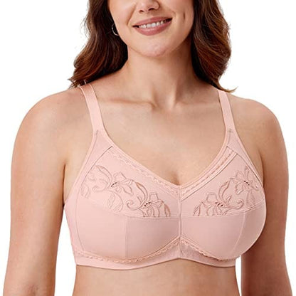 Women's Mastectomy Pockets Wireless Post-Surgery Plus Size cotton Sleep bralette Bra