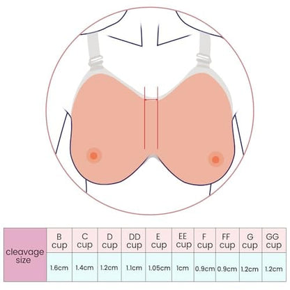 Vollence Strap on Silicone Breast Forms Fake Boobs for Mastectomy Crossdresser