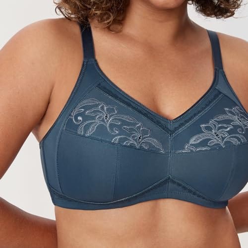 Women's Mastectomy Pockets Wireless Post-Surgery Plus Size cotton Sleep bralette Bra