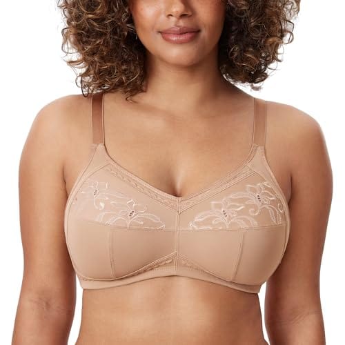 Women's Mastectomy Pockets Wireless Post-Surgery Plus Size cotton Sleep bralette Bra