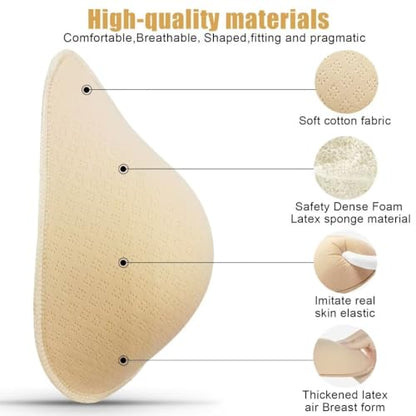 Latex Foam Mastectomy Breast Prosthesis Breast Forms Lightweight Ventilation Used Women Pocket Post-Surgery Bra