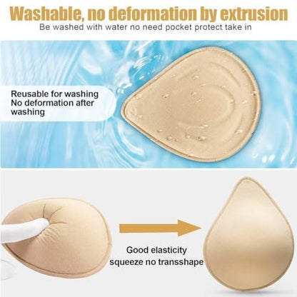 Latex Foam Mastectomy Breast Prosthesis Breast Forms Lightweight Ventilation Used Women Pocket Post-Surgery Bra