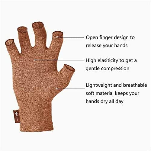 Arthritis Gloves Women Men, Carpal Tunnel, Rheumatoid, Tendonitis, Fingerless Hand Thumb Compression Gloves