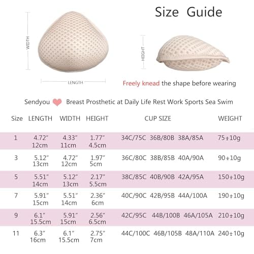 Breast Prosthesis for Mastectomy Women Pockets Bra High Level Silicone Filler Breathable Sea Swim SY86