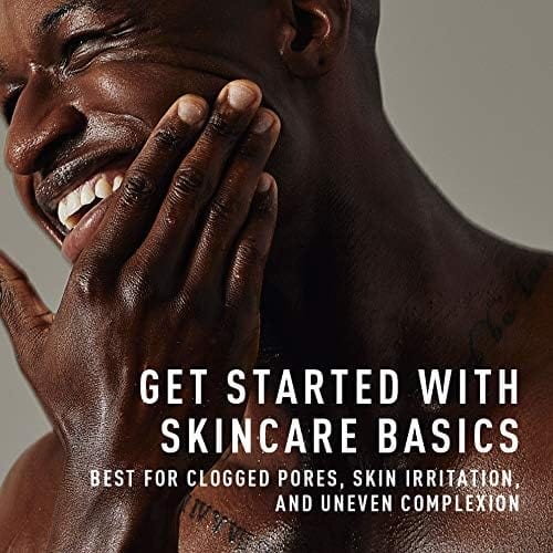 Bevel Skin Care Set - Includes Face Wash with Aloe Vera, Glycolic Acid Exfoliating Pads, Lightweight Face Moisturizer, Helps Treat Blemishes, Bumps and Discoloration