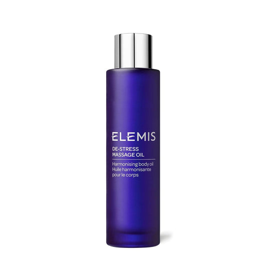 ELEMIS De-Stress Massage Oil | Harmonizing Oil Deeply Nourishes, Relaxes, and Calms the Body and Mind with a Blend of Essential Oils, 3.3 Fl Oz