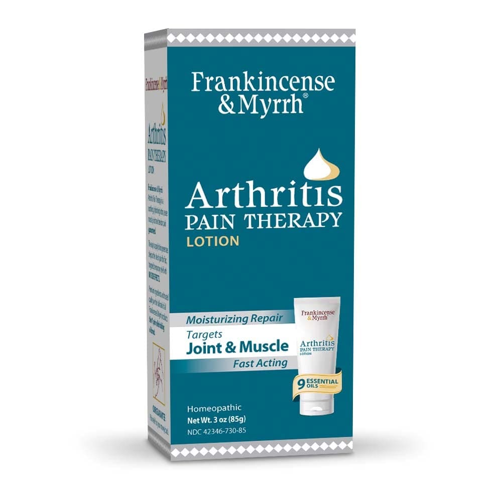 FRANKINCENSE & MYRRH Arthritis Pain Therapy Lotion, Pain Relief Cream and Hydrating Skin Repair