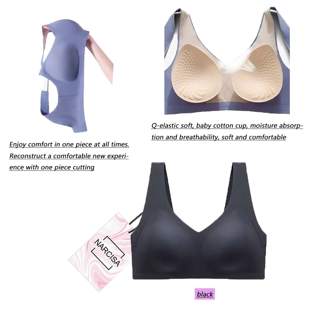 seamless mastectomy bra for women's breast prosthesis formation artificial breast pocket bra