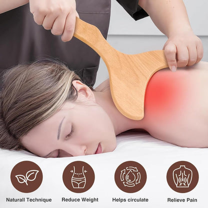 12-in-1 Wood Therapy Massage Tools Lymphatic Drainage Massager Wooden Massager Body Sculpting Tools Maderoterapia Kit Wood Therapy Tools for Muscle Pain Relief Body Shaping Anti-Cellulite