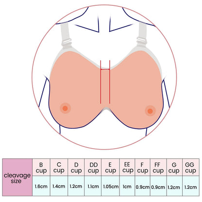 Vollence Strap on Silicone Breast Forms Fake Boobs for Mastectomy Crossdresser