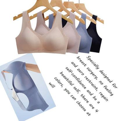 seamless mastectomy bra for women's breast prosthesis formation artificial breast pocket bra