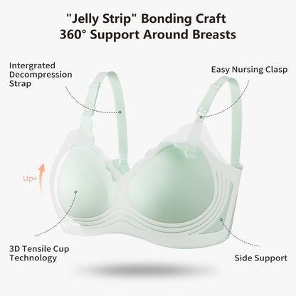 Nursing Bras for Breastfeeding Seamless Maternity Bra Ultra Comfort Pregnancy Sleep Bralette for Women