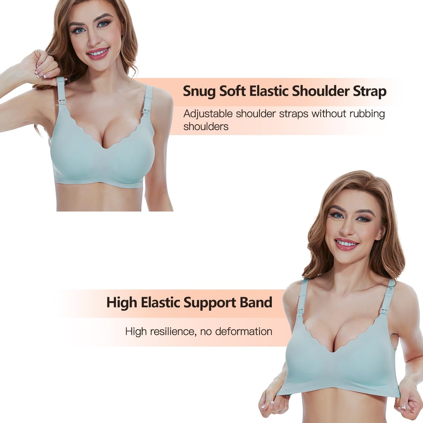 Nursing Bras for Breastfeeding Seamless Maternity Bra Ultra Comfort Pregnancy Sleep Bralette for Women