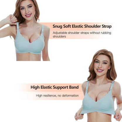 Nursing Bras for Breastfeeding Seamless Maternity Bra Ultra Comfort Pregnancy Sleep Bralette for Women