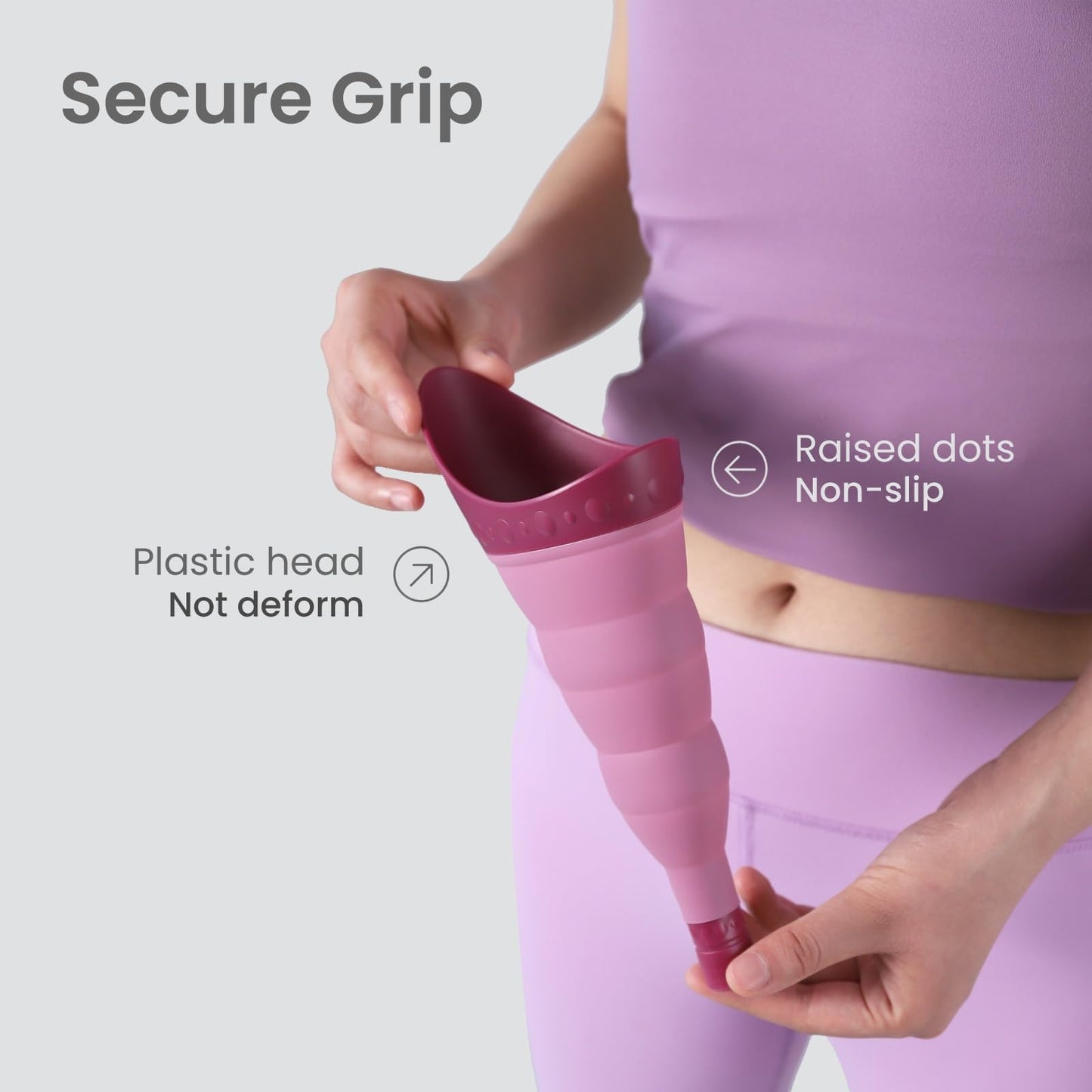 TRIPTIPS Pee Conch Foldable Female Urinal Device Portable Urinal for Women Pee Funnel for Women Travel, She Pee Cup for Women Stand to Pee Womens Urinal Funnel with Tube Case