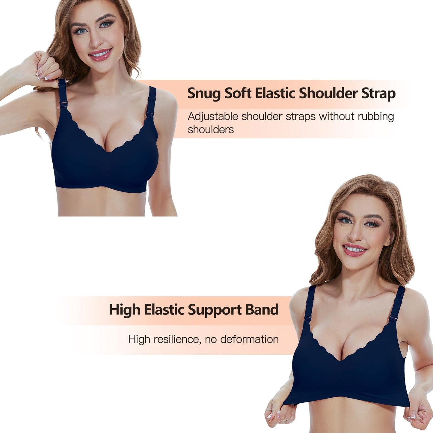 Nursing Bras for Breastfeeding Seamless Maternity Bra Ultra Comfort Pregnancy Sleep Bralette for Women