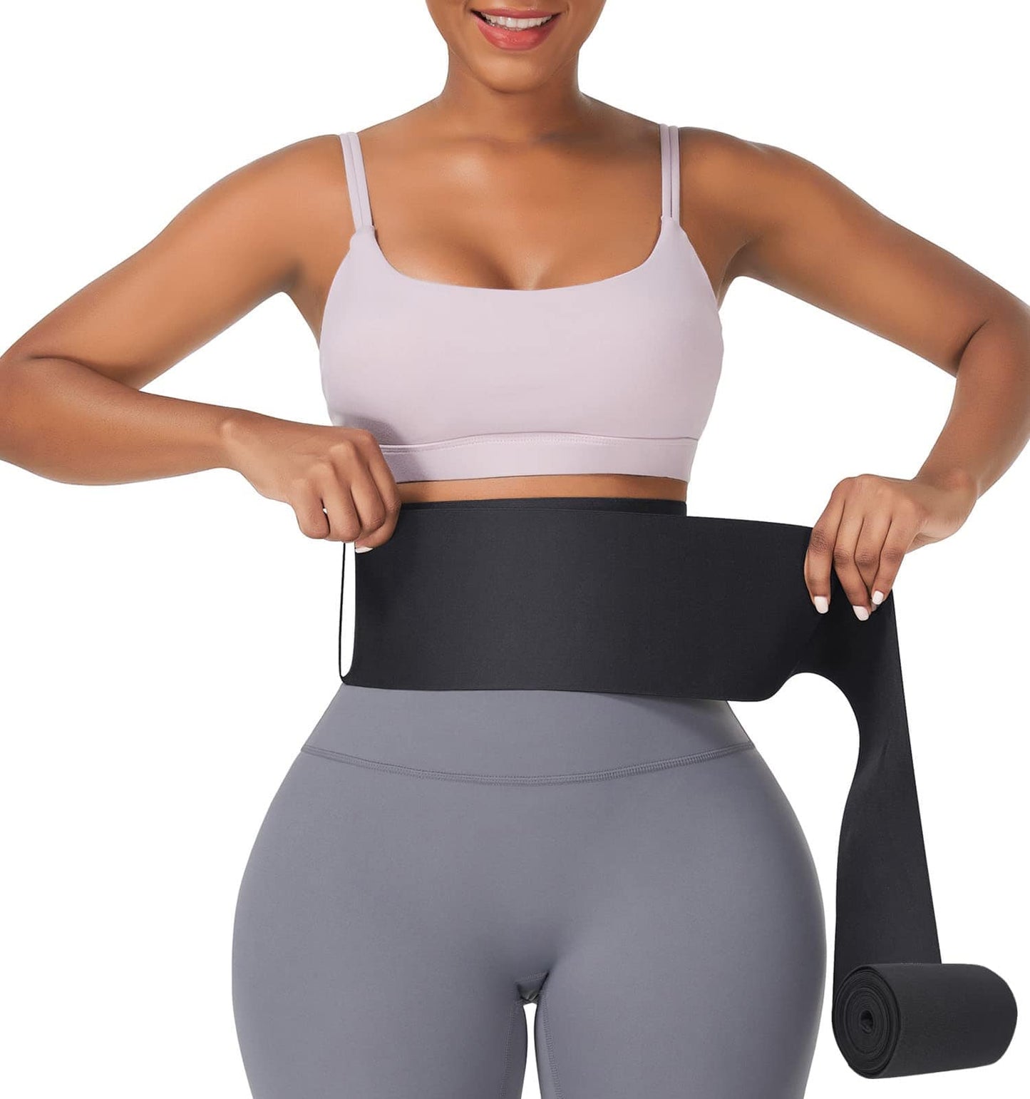 FeelinGirl Waist Trainer Wrap for Women Tummy Control Waist Shaper with Loop