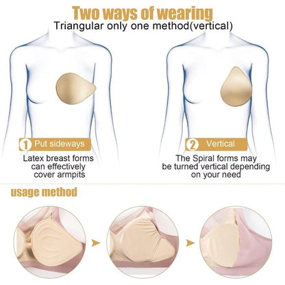 Latex Foam Mastectomy Breast Prosthesis Breast Forms Lightweight Ventilation Used Women Pocket Post-Surgery Bra