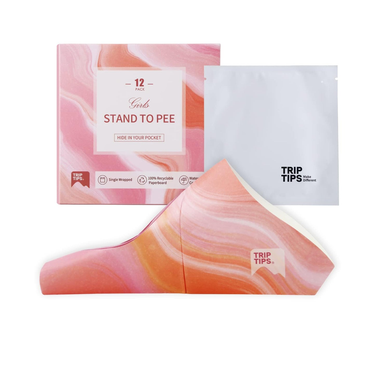 TRIPTIPS Pee Conch Foldable Female Urinal Device Portable (Stan to Urinate)