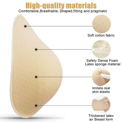 Latex Foam Mastectomy Breast Prosthesis Breast Forms Lightweight Ventilation Used Women Pocket Post-Surgery Bra