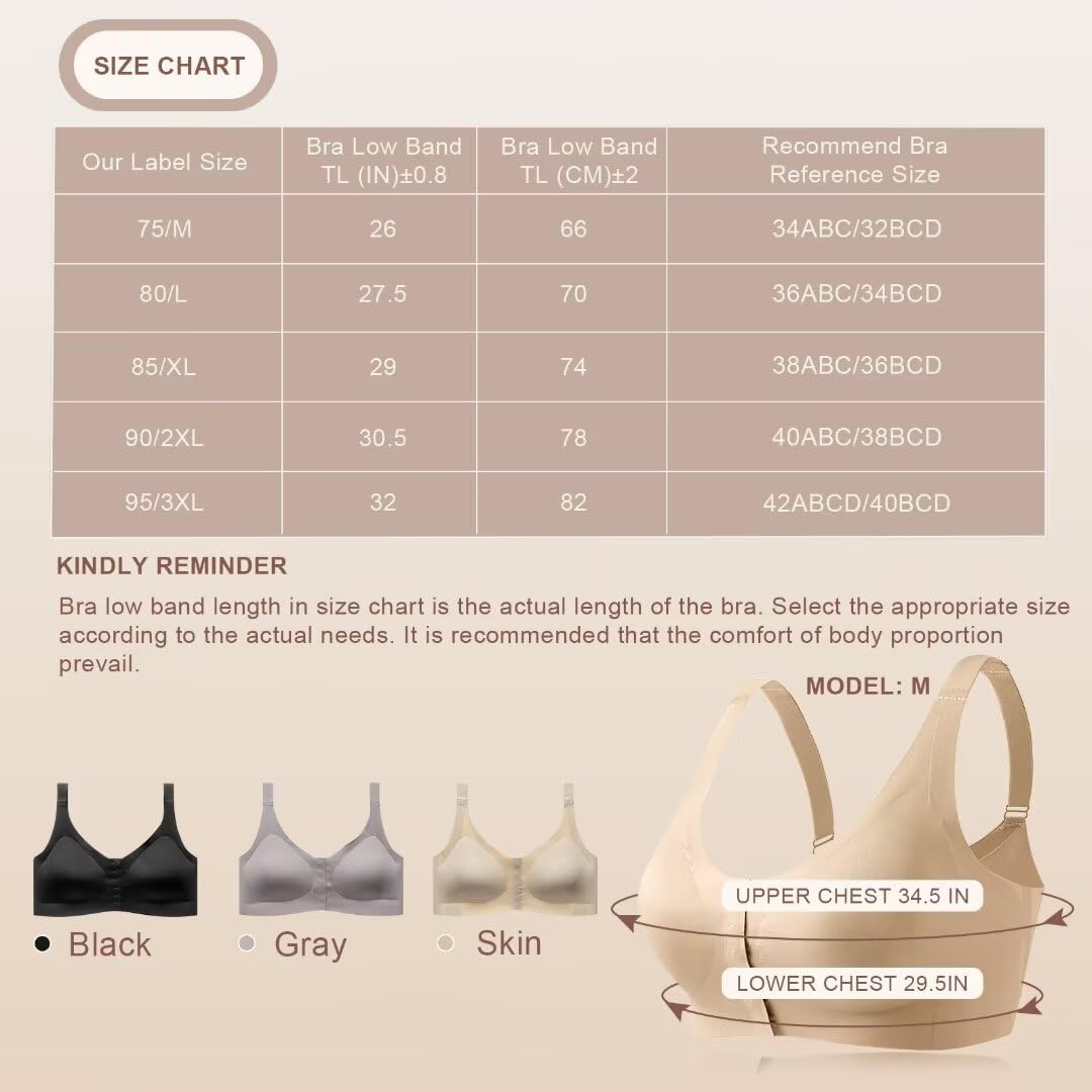 Seamless front closure mastectomy bra surgical bra Pocket Breast Prosthesis Breast forms Bralette Daily Bra