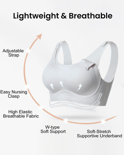 Nursing Bras for Breastfeeding Wireless Maternity Bra Soft Support Pregnancy Sleep Bra for Women