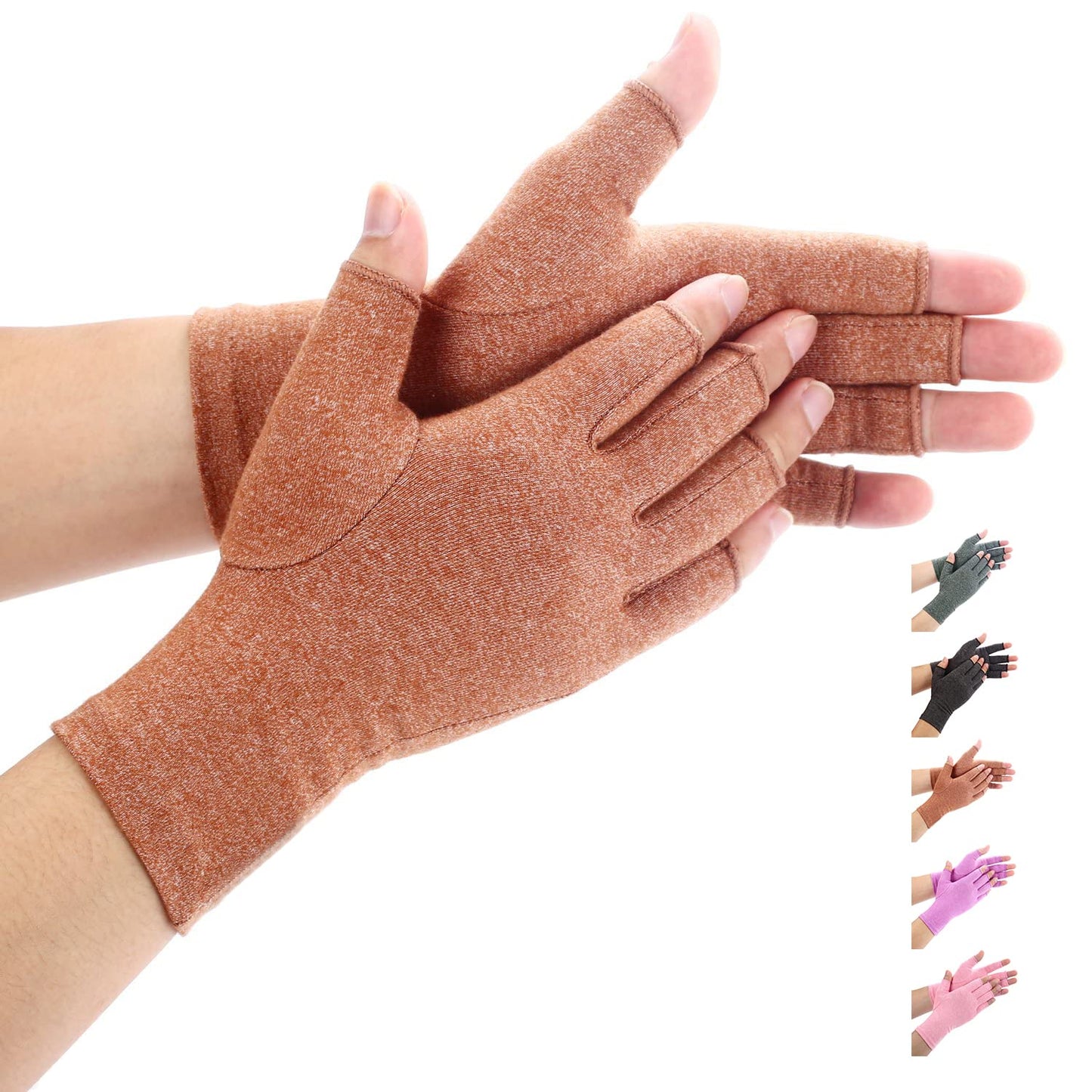 Arthritis Gloves Women Men, Carpal Tunnel, Rheumatoid, Tendonitis, Fingerless Hand Thumb Compression Gloves