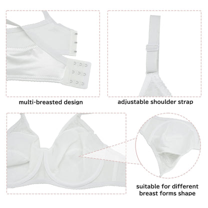 Pocket Bra for Mastectomy Prosthesis Breast Forms Underwired Post-Surgery Bra