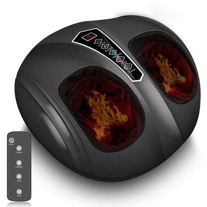 Foot Massager with Heat, Electric Foot Massage Machine for Neuropathy Plantar Fasciitis Circulation and Pain Relief