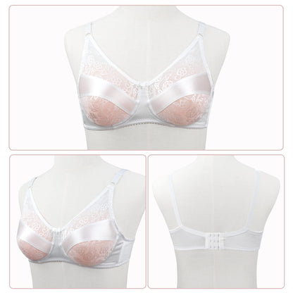 Pocket Bra for Mastectomy Prosthesis Breast Forms Underwired Post-Surgery Bra