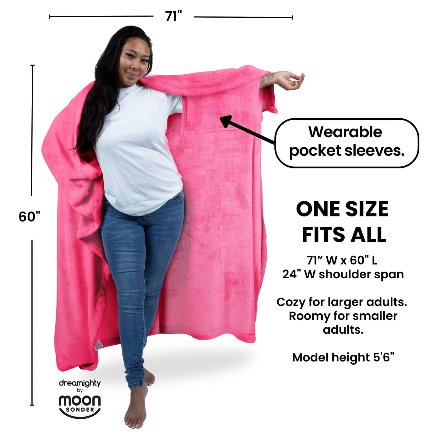 Wearable Blanket Women and Men - Cozy Wearable Blanket Adult