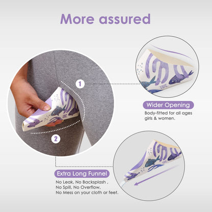 TRIPTIPS Pee Conch Foldable Female Urinal Device Portable (Stan to Urinate)