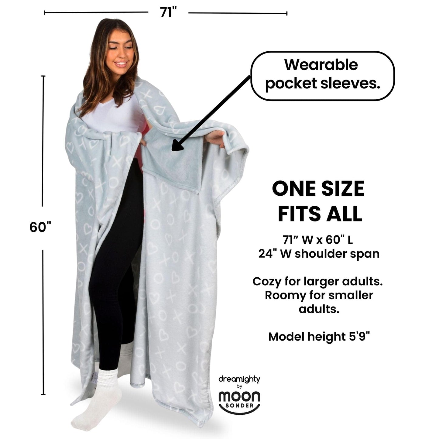 Wearable Blanket Women and Men - Cozy Wearable Blanket Adult