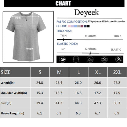 Deyeek Chemo Shirts for Port Access Women 2 Side Snap Shoulder Surgery Shirts Rotator Cuff Dialysis Recovery Shirts