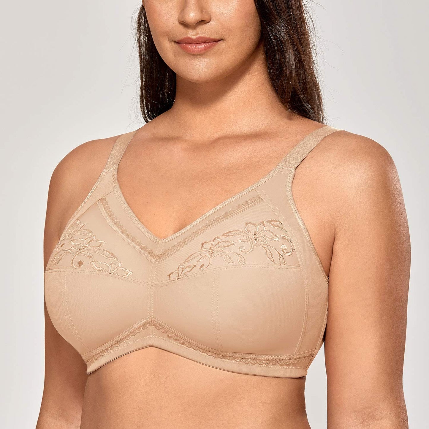 Women's Mastectomy Pockets Wireless Post-Surgery Plus Size cotton Sleep bralette Bra