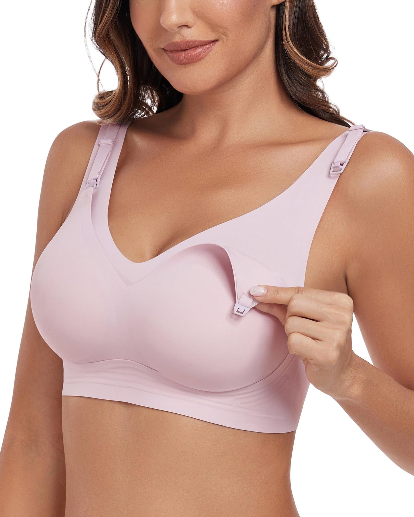 Nursing Bras for Breastfeeding Wireless Maternity Bra Soft Support Pregnancy Sleep Bra for Women