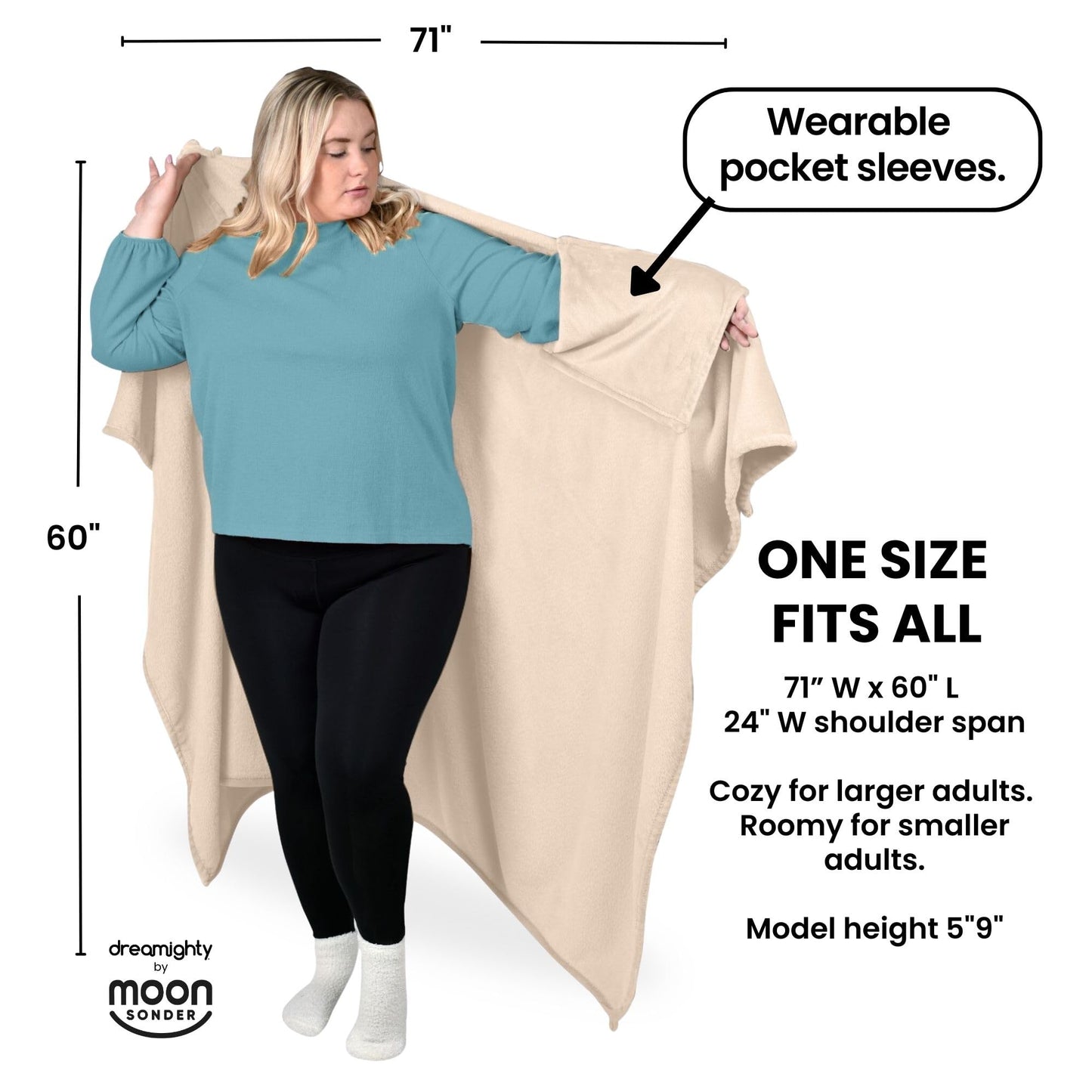 Wearable Blanket Women and Men - Cozy Wearable Blanket Adult