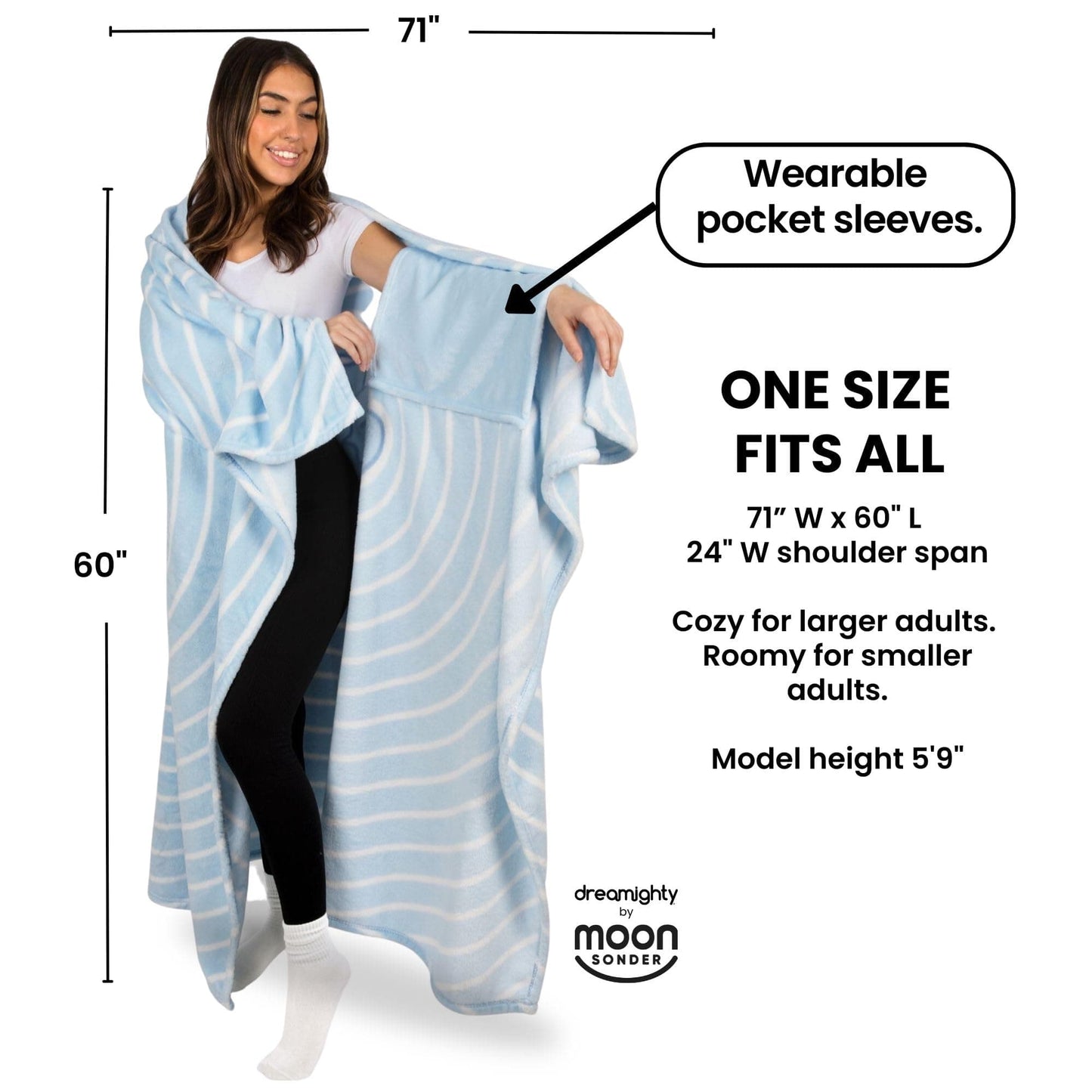 Wearable Blanket Women and Men - Cozy Wearable Blanket Adult