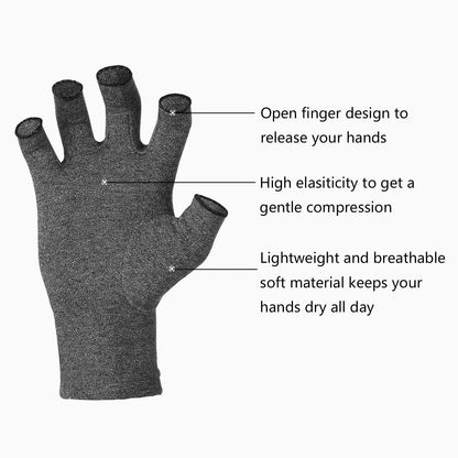 Arthritis Gloves Women Men, Carpal Tunnel, Rheumatoid, Tendonitis, Fingerless Hand Thumb Compression Gloves