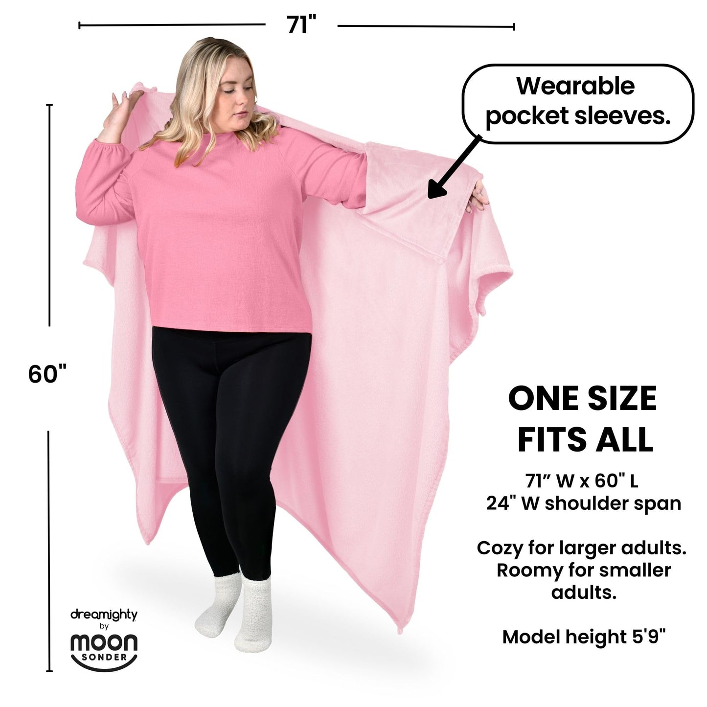 Wearable Blanket Women and Men - Cozy Wearable Blanket Adult